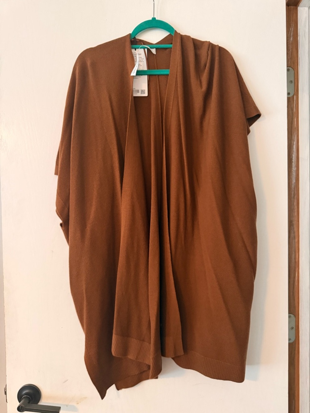 lululemon athletica Merino Wool Short Sleeve Wrap in Warm Brown